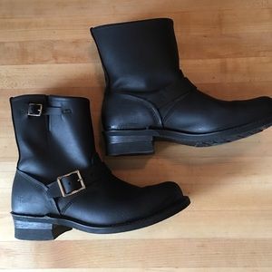 Frye Black Engineer Boots